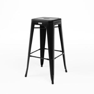 Barski stol Tolix Style - črn