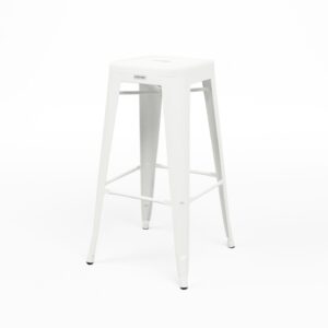 Barski stol Tolix Style - bel